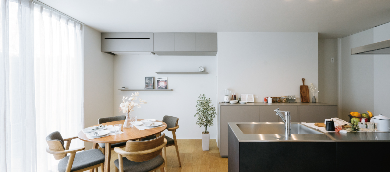 空間がつながる<br>スキップフロアの家