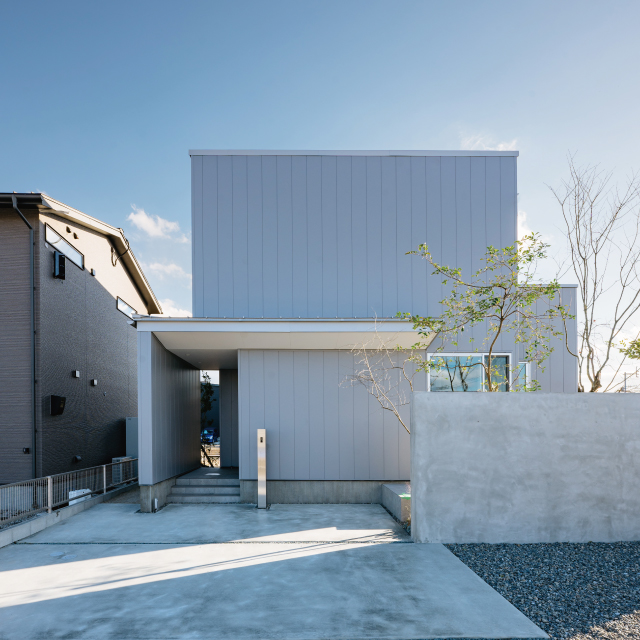 空間がつながる<br>スキップフロアの家